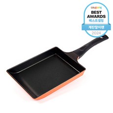 키친아트 오페라 계란말이팬 주황, 24cm, 1개 24 x 17 cm, 1개