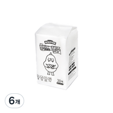 스위트몬스터 빨아쓰는 행주 리필형, 30매, 6개