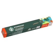 STARBUCKS 星巴克 單一產區哥倫比亞咖啡膠囊 Nespresso咖啡機專用, 5.7g, 10顆, 1盒