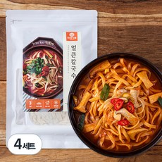 마포식품 면미담 얼큰 칼국수 + 소스 3인분 세트 600g, 4세트