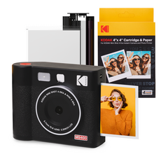 KODAK 柯達 MiniShot 4 ERA 寶麗來相機 + 墨水匣 68p 套裝黑色 MS400, MS400(黑色), 1組