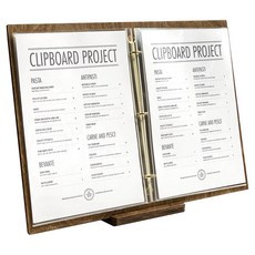Clip Board Project雙夾木質菜單本 A4