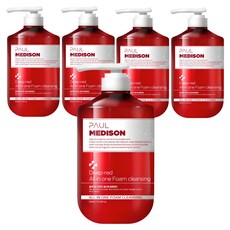 PAUL MEDISON 深紅色多效合一泡沫洗面乳, 510ml, 5瓶