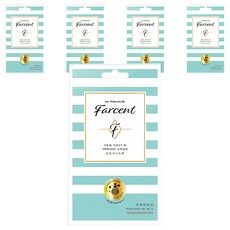 Farcent 香水 衣物香氛袋 3個, 30g, 5盒, 鼠尾草+海鹽