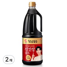 청정원 두번달여 더 진한 진간장 골드, 1.7L, 2개