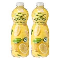 돈시몬 레몬 100% 착즙 주스, 1L, 2개 2개, 1L