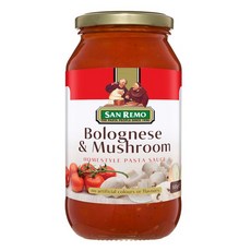 SAN REMO 聖雷蒙 Bolognese & Mushroom 頂級麵醬, 500g, 1罐