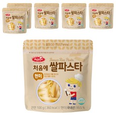 베베스트 처음에 쌀파스타 현미, 100g, 6개