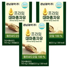 경남제약 프라임 대마종자유, 30정, 22.5g, 3개 30정, 3개
