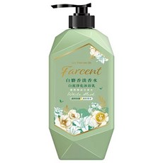 farcent 花仙子 香水 白泥淨化沐浴乳 白麝香, 1kg, 1瓶