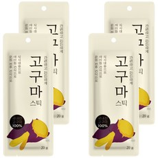자연다움 국내산 고구마 스틱, 20g, 4개