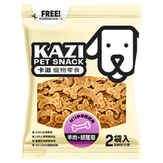 KAZI 卡滋 BETA 羊羊咬咬骨, 台灣製造, 嚴選台灣優質食材, 羊肉+胡蘿蔔, 新鮮方便, 2袋入, 羊肉 + 胡蘿蔔, 200g, 1包