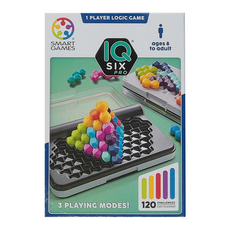 SMART GAMES IQ六角大挑戰 IQ隨身遊戲，1人邏輯遊戲，8歲以上適用，3種遊戲模式，120個遊戲關卡, 12顆, 1個