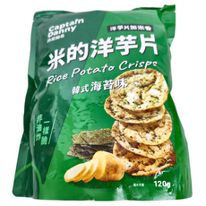 Captain Danny 丹尼船長 米的洋芋片 韓式海苔味, 120g, 1包