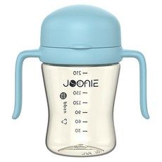 JOONIE 幼兒用蓋子一體型自主杯 第2代 210ml, 藍色, 1個