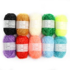brandyarn 菜瓜布線 10色組, 混色, 1組