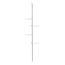 LiFArt 頂天立地多用途掛衣架 衣帽架, NEE-023, 16.7x16.7x220-280cm, 16.7 x 16.7 x 220~280cm, 白色