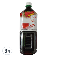 청솔 생생오미자골드 음료베이스, 1.5L, 3개