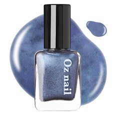 Oz nail Shine Mood指甲油, 45 金屬牛仔布, 8ml, 1個