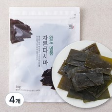 주일 완도 명품 자른 다시마, 4개, 50g