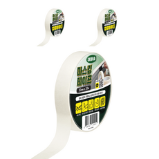 스코라 페인팅 거친 표면 마스킹 테이프 화이트 20mm x 20m, 3개