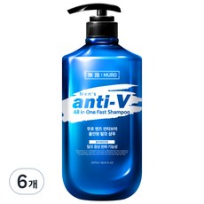 무로 맨즈 안티브이 올인원 탈모 샴푸 블루페로몬향, 6개, 1077ml