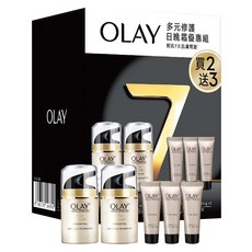 OLAY 歐蕾 台灣公司貨 多元修護組 日霜50g 2個 + 晚霜14g 3個, 1組