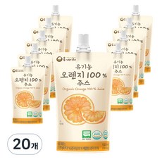 온네이쳐 유기농 오렌지 100% 주스, 100ml, 20개