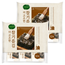비비고 더 고소한 참기름김, 54g, 2개