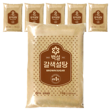 백설 갈색설탕, 3kg, 6개