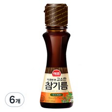 해표 고소한 참기름, 55ml, 6개