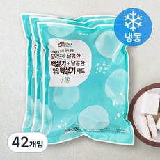 딜리조이 달콤한 백설기 + 딜리조이 달콤한 우유 백설기 세트, 630g, 3개