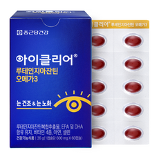 Chong Kun Dang 鍾根堂 Eyeclear 葉黃素玉米黃素Omega 3補充膠囊 36g, 60顆, 1盒