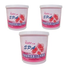 Roudye 柔蝶 玫瑰超保濕美白去角質霜 Rosa Damascena Flower Water, 17.65 oz (500g), 3罐