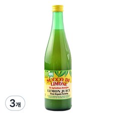 유로푸드 유기농 레몬주스, 500ml, 3개