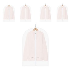 咪咪購物 透明衣服防塵套60 x 80cm, 5入1組, 防塵,衣物收納, 60 x 80cm, 5入, 1組
