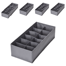 comet Home 12格內衣褲整理收納盒, 灰色, 6個