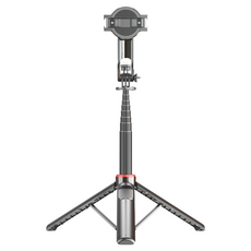 CYKE C20 磁吸手機自拍杆，鋁合金，穩固三腳架，360°旋轉，帶遙控器, 黑色, 1盒