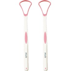 비즈온 생활필수품 혀 백태 설태 제거기 크리너 핑크, 10g, 2개