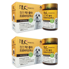 청인 강아지 딱좋아 영양제, 장건강/유산균, 2개, 400g 배변활동 원활, 2개, 소화기능 개선