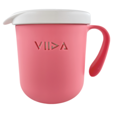 VIIDA Souffle 抗菌不鏽鋼杯，304L抗菌不鏽鋼，安全無毒, 甜心粉, 1個, 330ml