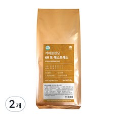 1킬로커피 카페블렌딩 육공 포 에스프레소, 홀빈, 1kg, 2개