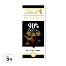 린트 엑설런스 다크 90% 초콜릿, 100g, 5개