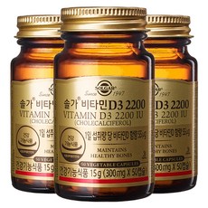 솔가 비타민D3 2200 IU, 50정, 3개