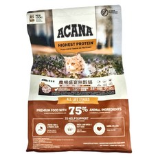 ACANA 愛肯拿 全齡貓 農場盛宴貓飼料 無穀配方, 放養雞肉 + 蔓越莓, 1.8kg, 1袋