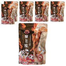 福味 麻花捲 黑糖口味, 酥脆口感, 獨立包裝, 台灣傳統零食, 6包入, 200g, 6包