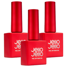 Jello Jello 可撕式底層凝膠 10毫升 韓國, 透明, 10ml, 3瓶