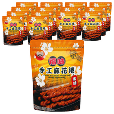 福味 手工麻花捲 (黑糖口味), 新食感麻花捲, 75g, 15包