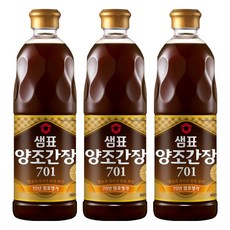 샘표 양조간장 701, 860ml, 3개 860ml, 3개