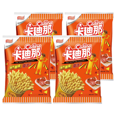 Cadina 卡迪那 德州薯條, 茄汁口味, 口感酥脆, 大小朋友都喜愛, 70g, 4包